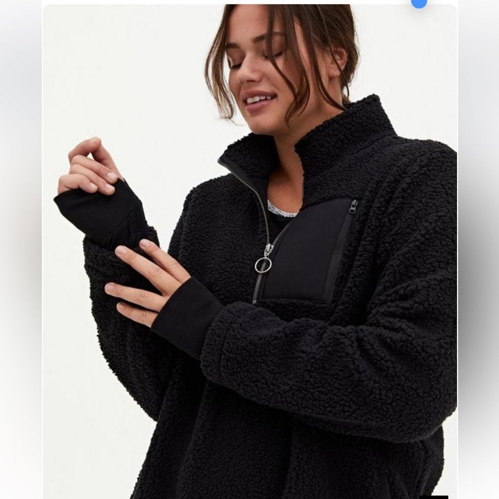 TORRID: Sherpa Half Zip Active Sweatshirt